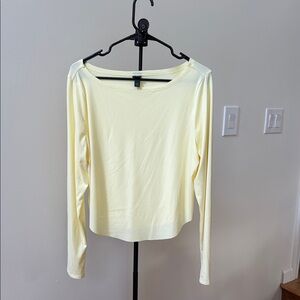 Wild Fable Yellow Long Sleeve ribbed Blouse